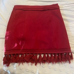 Red Mini Skirt